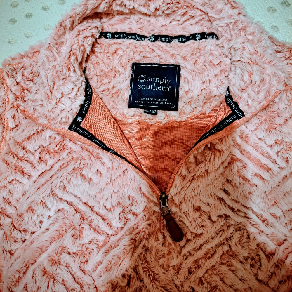 Simply Southern Coral Fleece Pullover